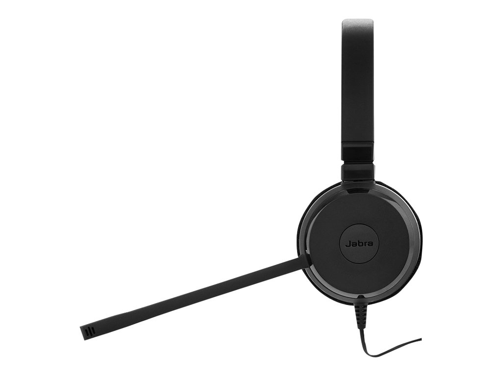 Jabra Evolve 20 MS stereo - Headset - On-Ear - für Microsoft Teams - kabelgebunden - USB-C - USB-A - Geräuschisolierung - Zertifiziert für Microsoft Teams