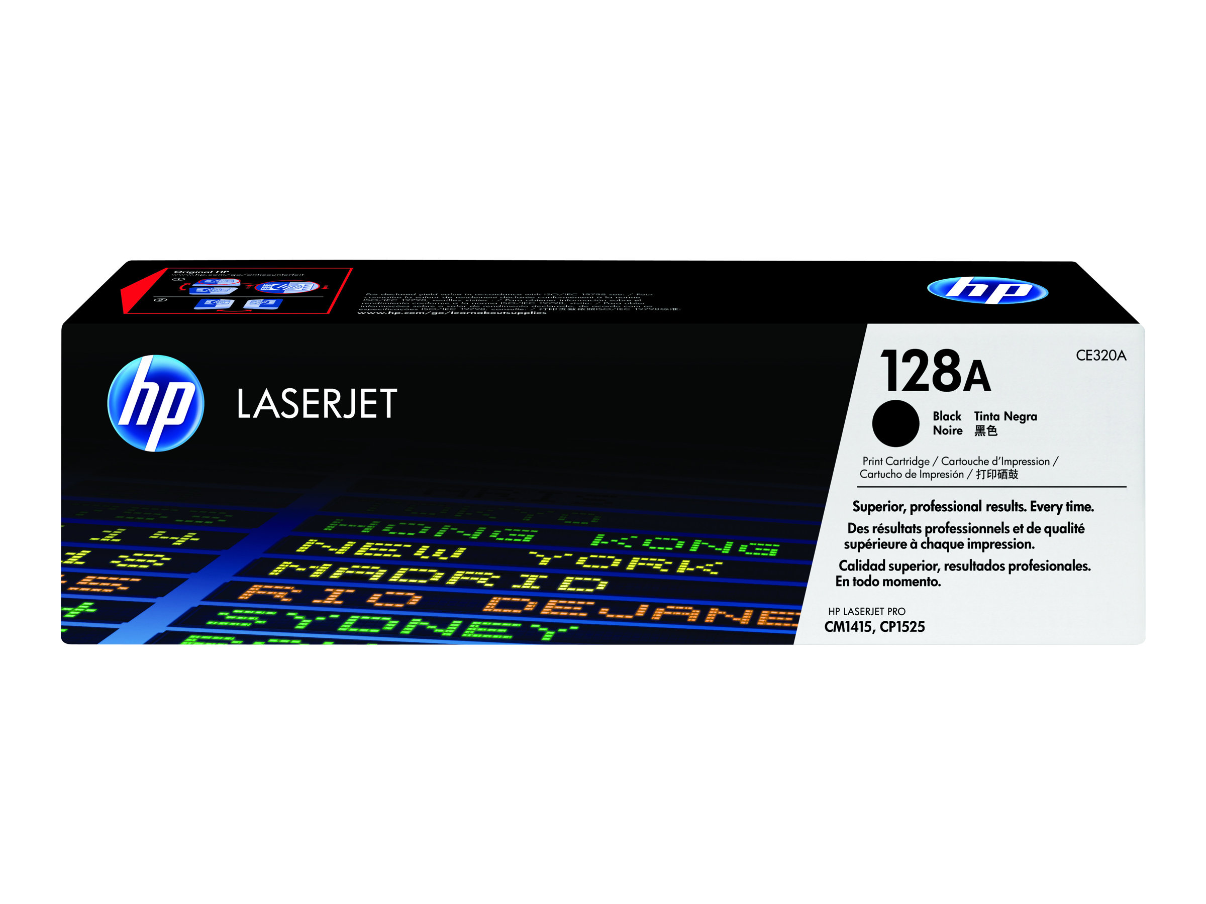 HP 128A - Schwarz - Original - LaserJet - Tonerpatrone (CE320A) - für Color LaserJet Pro CP1525n - CP1525nw; LaserJet Pro CM1415fn - CM1415fnw HP 128A - Schwarz - Original - LaserJet - Tonerpatrone (CE320A) - für Color LaserJet Pro CP1525n - CP1525nw; LaserJet Pro CM1415fn - CM1415fnw
