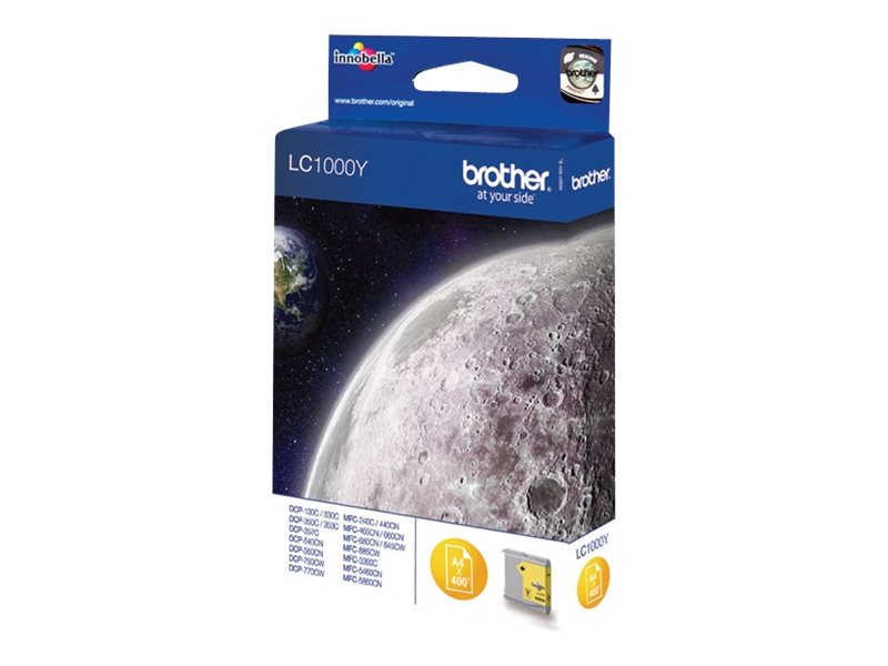 Brother LC1000Y - Gelb - Original - Tintenpatrone - für Brother DCP-350 - 353 - 357 - 560 - 750 - 770 - MFC-3360 - 465 - 5460 - 5860 - 660 - 680 - 845 - 885 Brother LC1000Y - Gelb - Original - Tintenpatrone - für Brother DCP-350 - 353 - 357 - 560 - 750 - 770 - MFC-3360 - 465 - 5460 - 5860 - 660 - 680 - 845 - 885