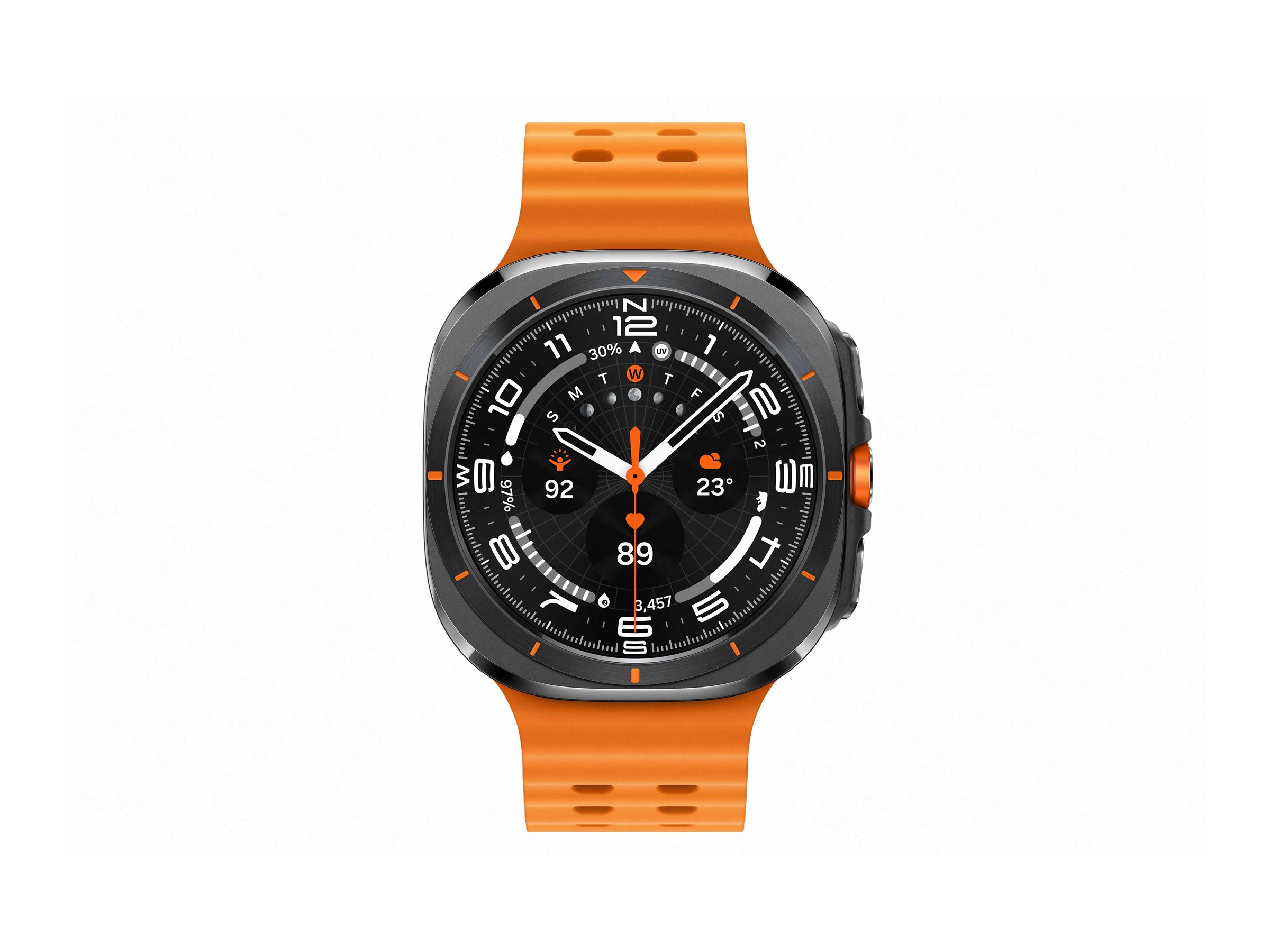 Samsung Galaxy Watch Ultra - 47 mm - titanfarben - 64 GB - LTE - NFC - Bluetooth - Wi-Fi - 4G - 60.5 g Samsung Galaxy Watch Ultra - 47 mm - titanfarben - 64 GB - LTE - NFC - Bluetooth - Wi-Fi - 4G - 60.5 g