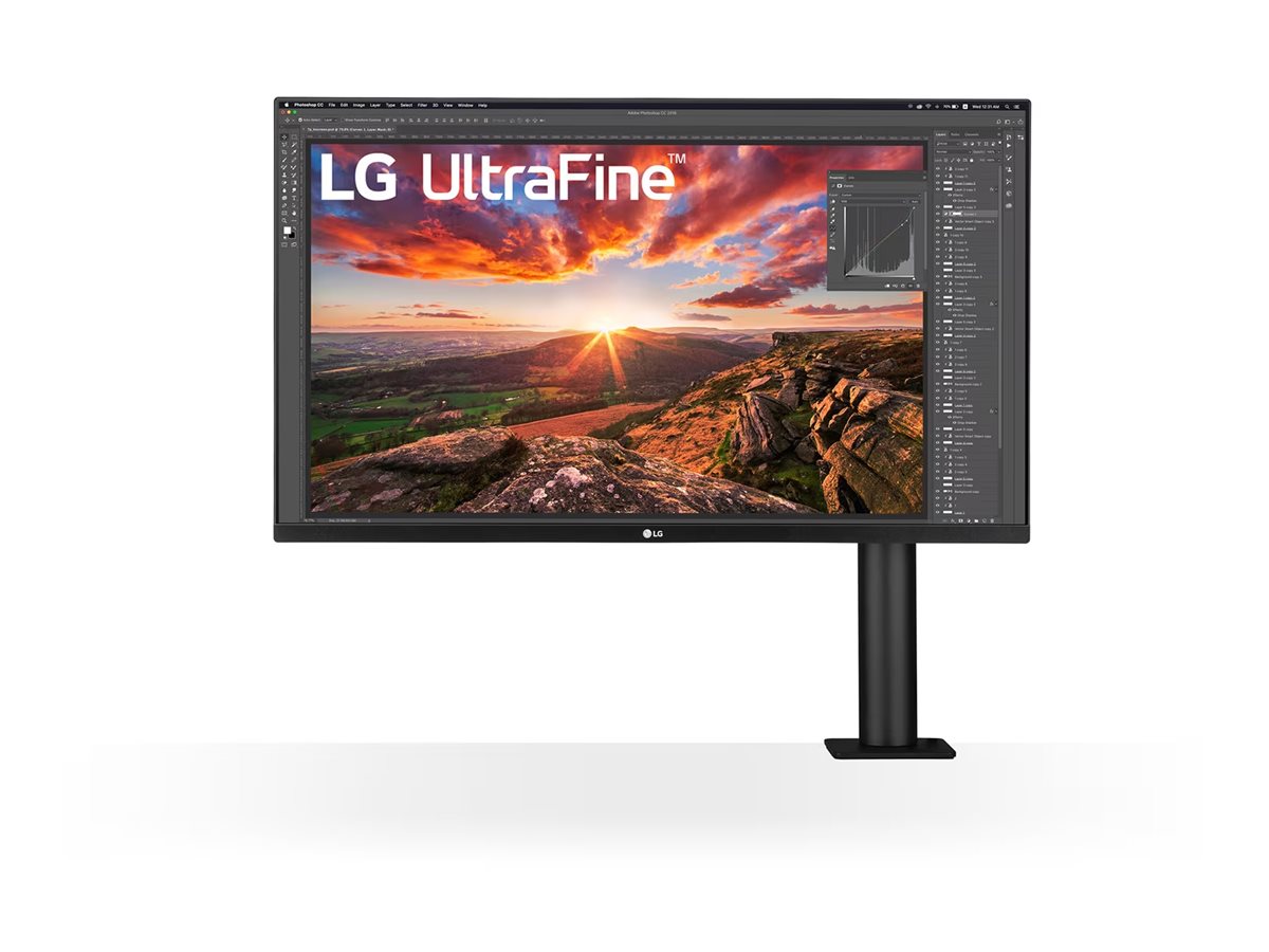 LG UltraFine Ergo 32UN880P-B - UN880P Series - 3840 x 2160 4K @ 60 Hz - IPS - 350 cd/m² - HDR10 - 5 ms - 2xHDMI - DisplayPort - USB-C - Lautsprecher