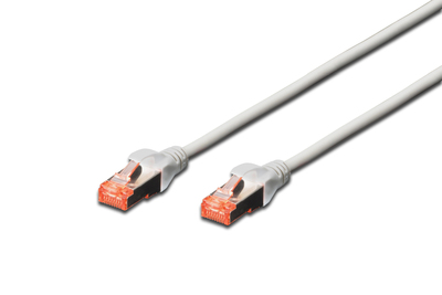 CAT6 S-FTP Patchk.,5m, Grau - 5 m - SFTP - CAT 6 - geschirmt - ohne Haken - Grau