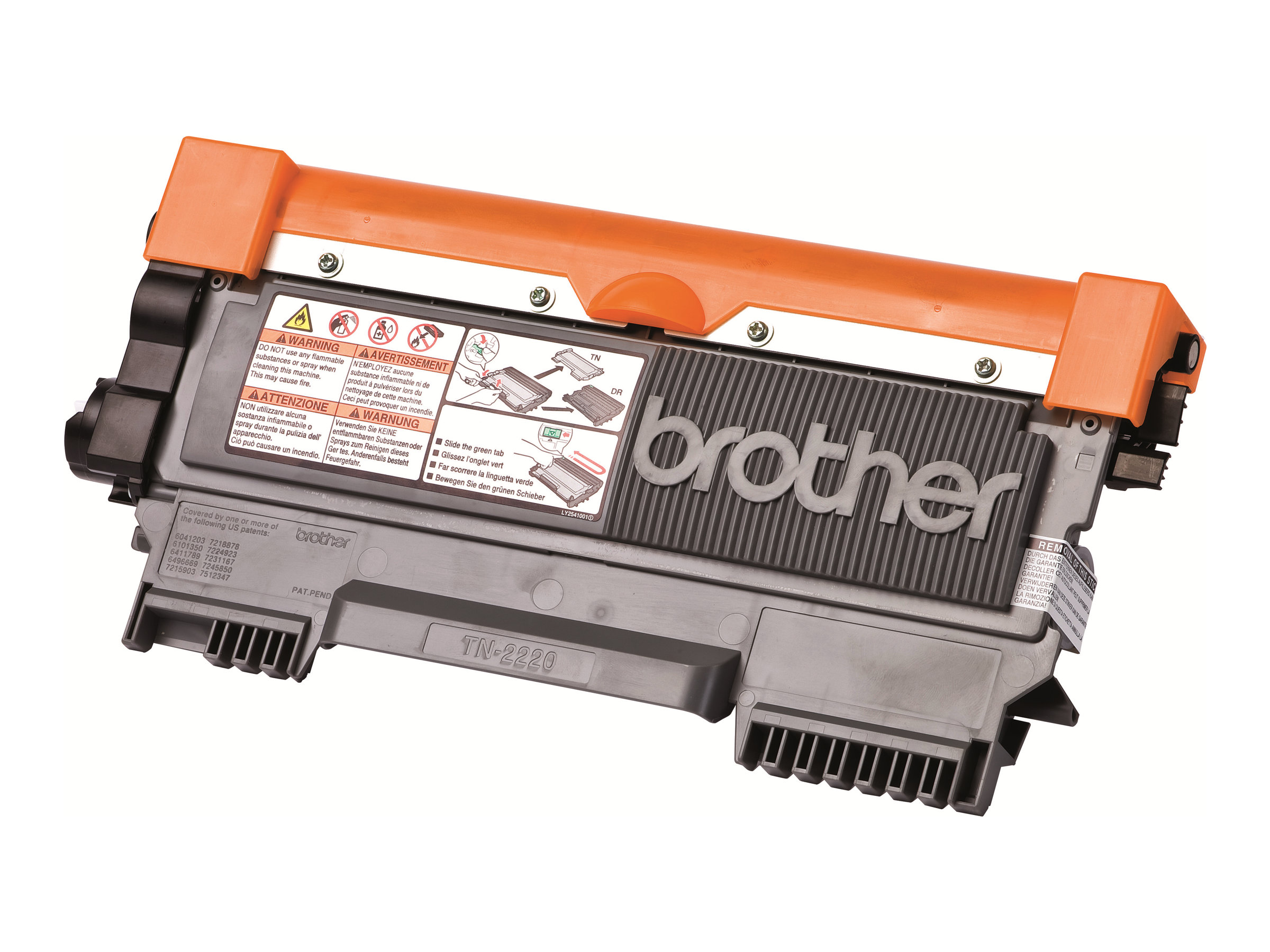 Brother TN2220 - Schwarz - Original - Tonerpatrone - für Brother DCP-7060 - 7065 - 7070 - HL-2220 - 2240 - 2250 - 2270 - MFC-7360 - 7460 - 7860; FAX-2840