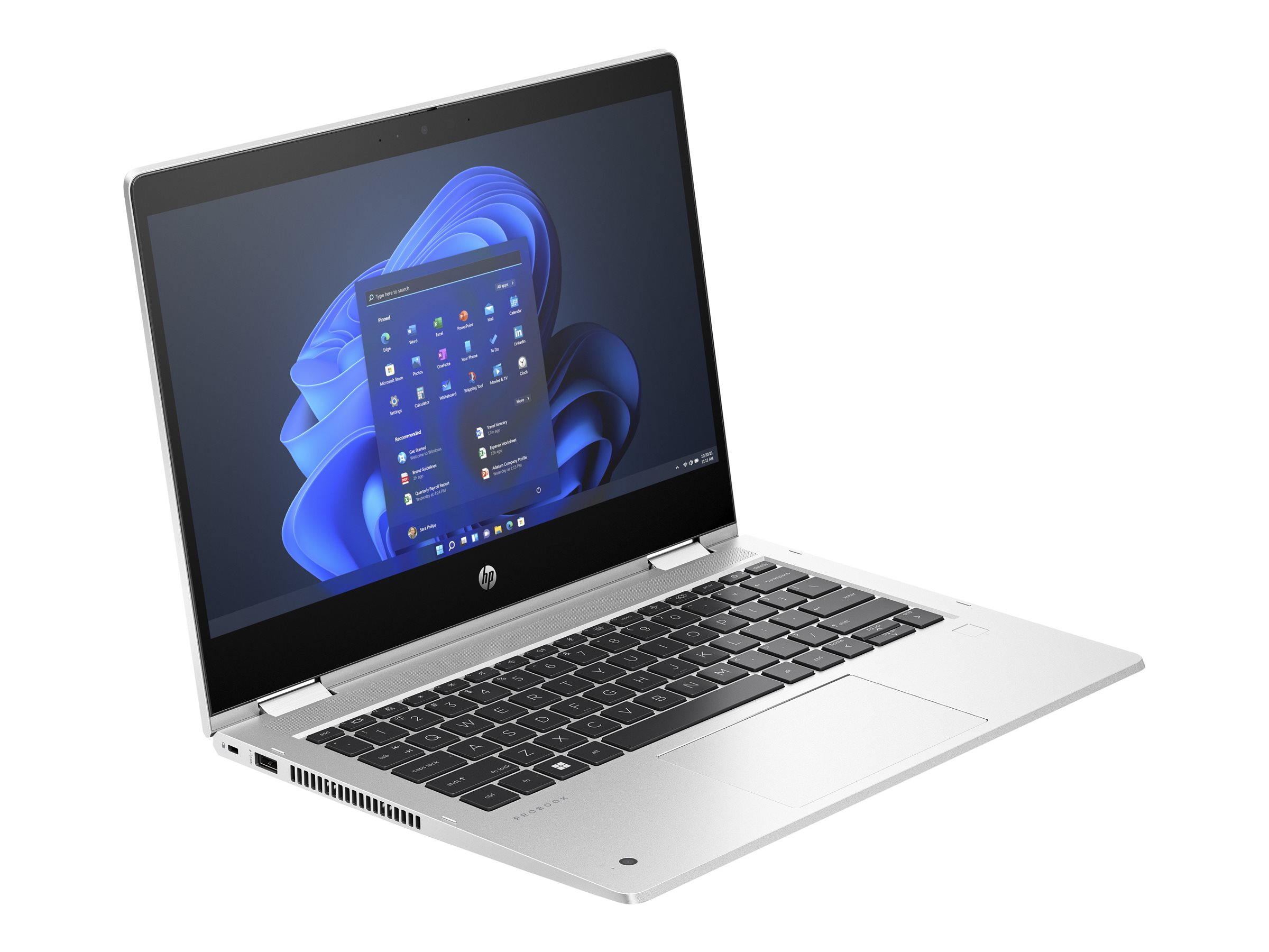 HP Pro x360 435 G10 Notebook - Flip-Design - AMD - IPS Touchscreen 1920 x 1080 (Full HD) - Wi-Fi 6E - Bluetooth - Pike Silver Aluminium - kbd: Deutsch - mit HP Wolf Pro Security Edition (1 Jahr) HP Pro x360 435 G10 Notebook - Flip-Design - AMD - IPS Touchscreen 1920 x 1080 (Full HD) - Wi-Fi 6E - Bluetooth - Pike Silver Aluminium - kbd: Deutsch - mit HP Wolf Pro Security Edition (1 Jahr)