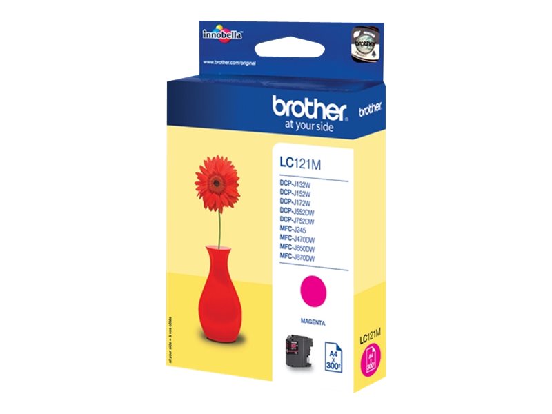 Brother LC121M - Magenta - Original - Tintenpatrone - für Brother DCP-J100 - J105 - J132 - J152 - J552 - J752 - MFC-J245 - J470 - J650 - J870