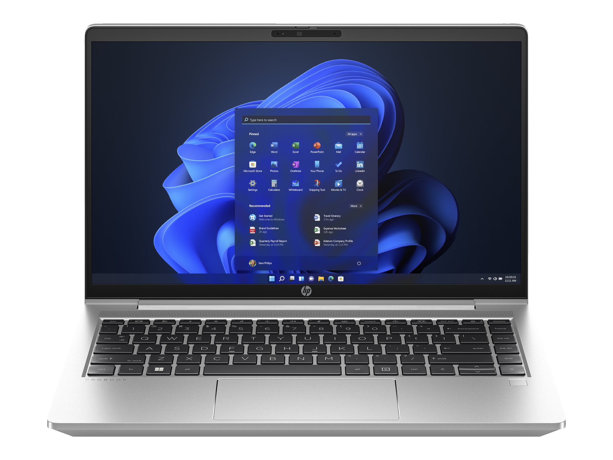 HP ProBook 440 G10 Notebook - 177°-Scharnierdesign - Intel Core i5 1335U / 1.3 GHz - Win 11 Pro - In - IPS 1920 x 1080 (Full HD) - Wi-Fi 6E - Bluetooth - Pike Silver Aluminium - kbd: Deutsch - mit HP Wolf Pro Security Edition (1 Jahr)