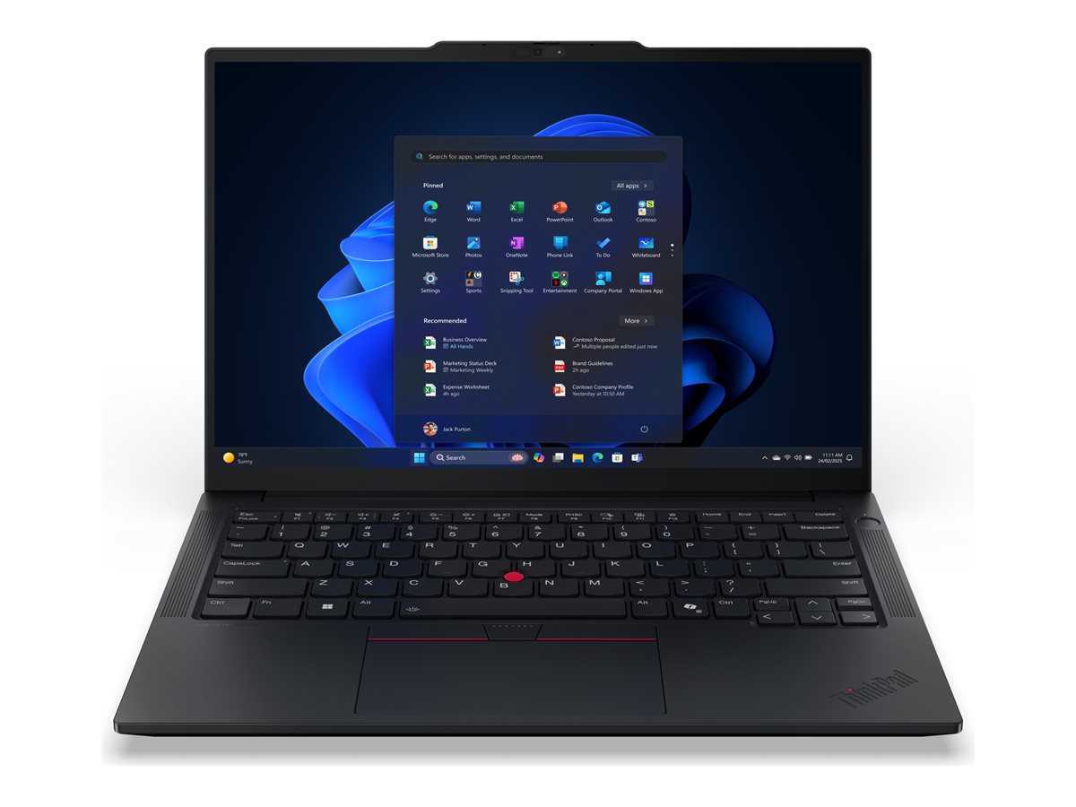 Lenovo ThinkPad E14 Gen 7 21U2 - - IPS 1920 x 1200 - Wi-Fi 6E - Bluetooth - Schwarz - kbd: Deutsch - mit 1 Jahr Lenovo Premier Support