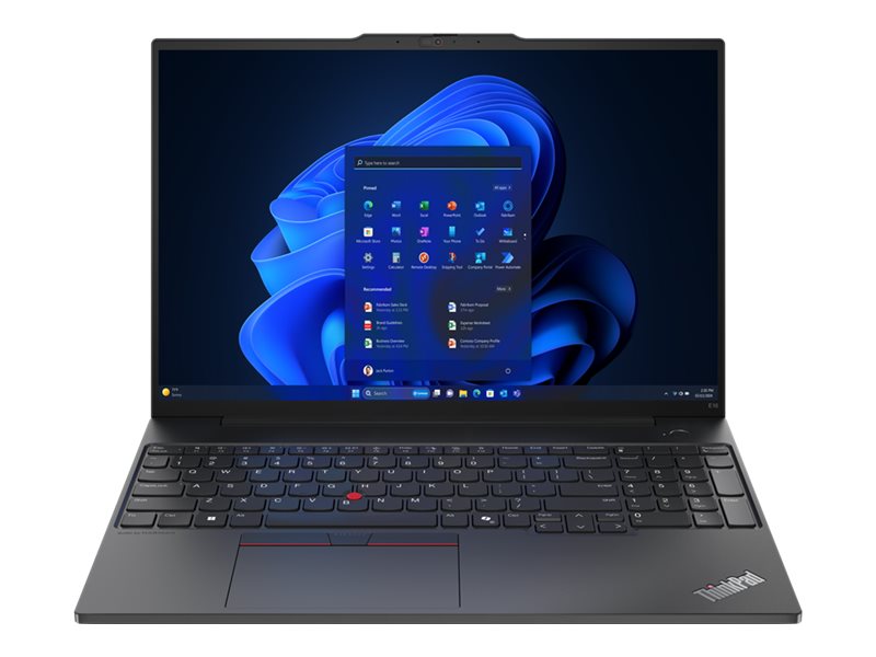 Lenovo ThinkPad E16 Gen 2 21MA - 180°-Scharnierdesign - Intel Core Ultra 5 125H - Win 11 Pro - Intel - IPS 1920 x 1200 - Wi-Fi 6E - Bluetooth - Schwarz - kbd: Deutsch