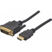 exertis Connect Hypertec 127961-HY - 10 m - HDMI Typ A (Standard) - DVI-D - Männlich - Männlich - Ge - M/M - Gold - 10 m