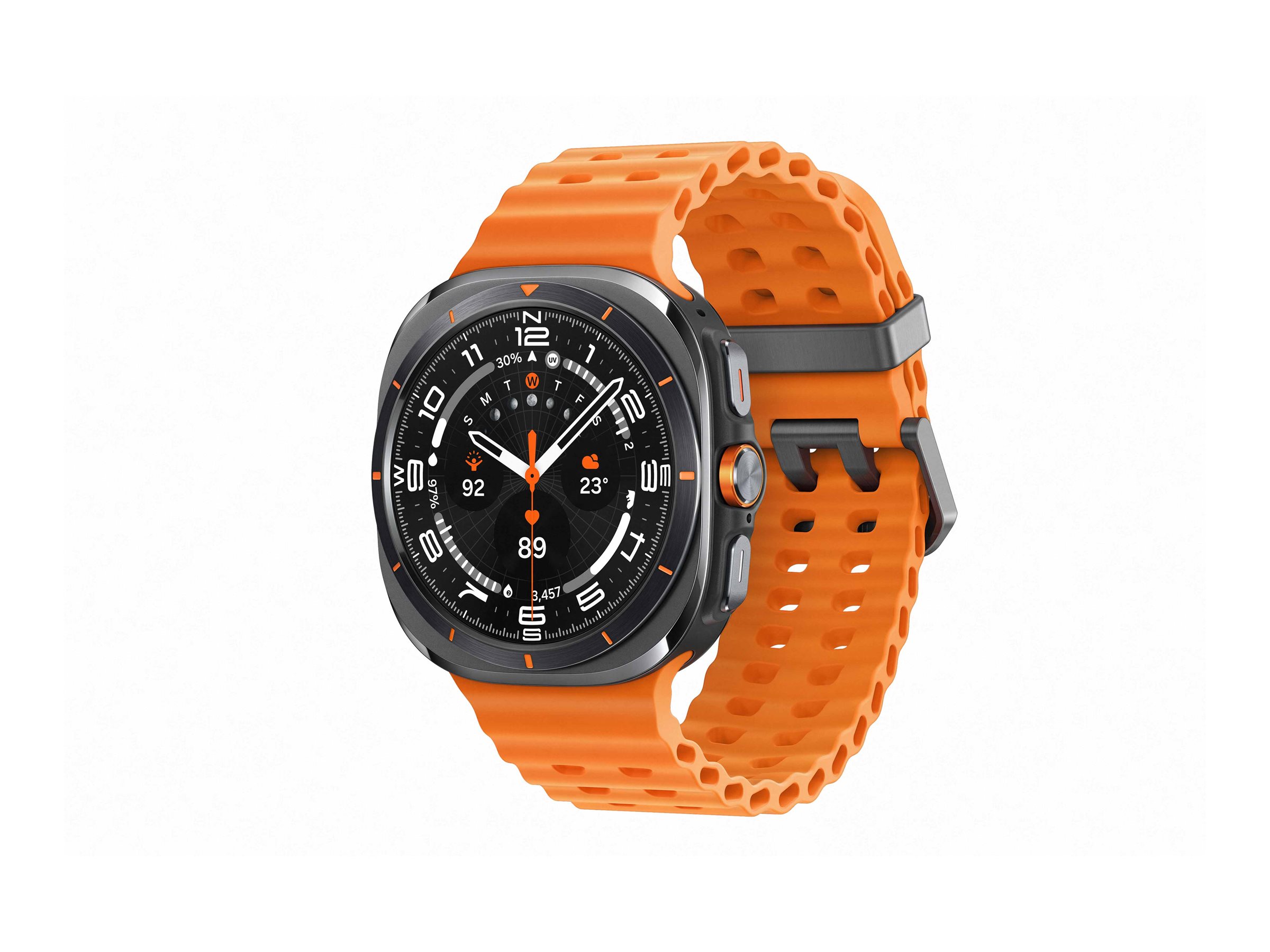 Samsung Galaxy Watch Ultra - 47 mm - titanfarben - 64 GB - LTE - NFC - Bluetooth - Wi-Fi - 4G - 60.5 g Samsung Galaxy Watch Ultra - 47 mm - titanfarben - 64 GB - LTE - NFC - Bluetooth - Wi-Fi - 4G - 60.5 g