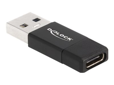 Delock USB-Adapter - USB Typ A (M) zu 24 pin USB-C (W) - USB 3.2 Gen 2 - 5 V - 3 A - Schwarz