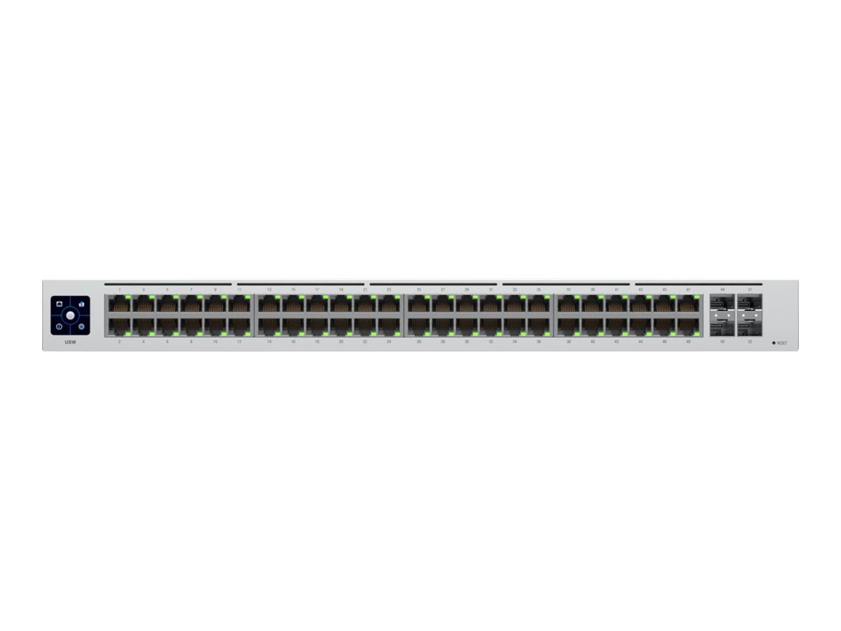 Ubiquiti UniFi Switch USW-48 - Switch - managed - 48 x 10/100/1000 + 4 x Gigabit SFP - an Rack montierbar - Desktop Ubiquiti UniFi Switch USW-48 - Switch - managed - 48 x 10/100/1000 + 4 x Gigabit SFP - an Rack montierbar - Desktop