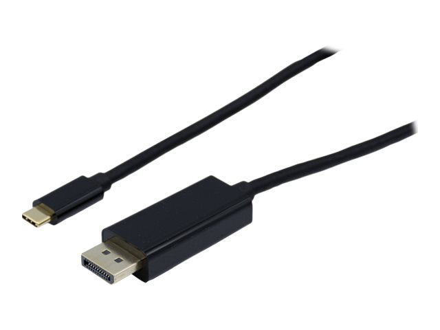Tecline exertis Connect Kabel USB-C - DisplayPort (M) 2m schwarz - zu 24 pin USB-C (M) - DisplayPort 1.4 - 2 m - 8K Unterstützung - DP Alt Modus-Support - Schwarz