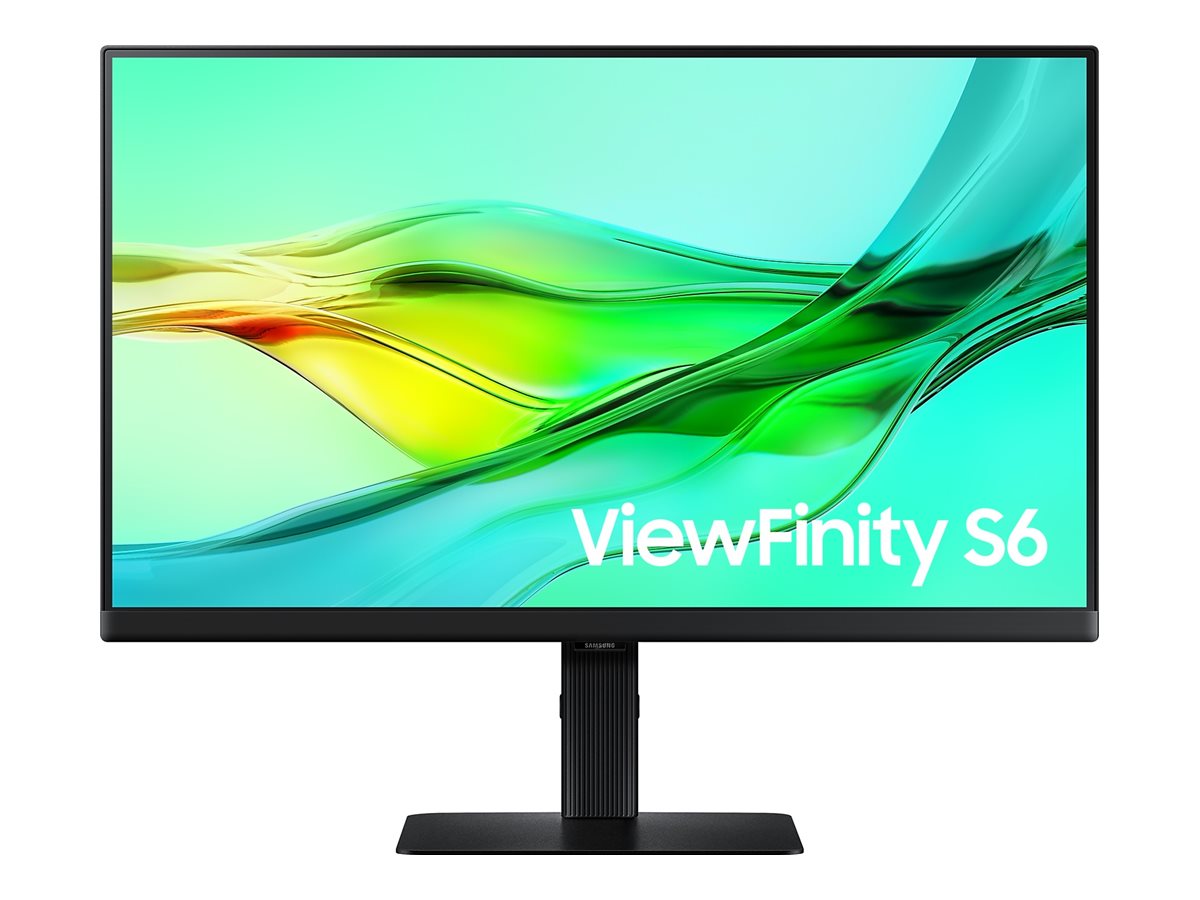 Samsung ViewFinity S6 S24D604UAU - S60UD Series - - (23.8" sichtbar) - 2560 x 1440 QHD @ 100 Hz - IPS - 350 cd/m² - 1000:1 - HDR10 - 5 ms - HDMI - 2xDisplayPort - USB-C - Schwarz