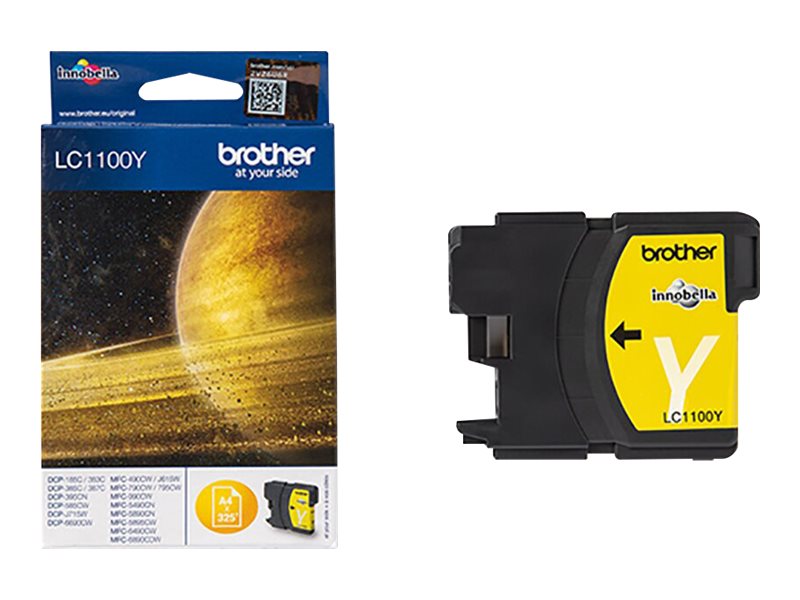 Brother LC1100Y - Gelb - Original - Tintenpatrone - für Brother DCP-185 - 385 - 395 - 585 - J715 - MFC-490 - 5490 - 5890 - 5895 - 6890 - 790 - 795 - 990 - J615 Brother LC1100Y - Gelb - Original - Tintenpatrone - für Brother DCP-185 - 385 - 395 - 585 - J715 - MFC-490 - 5490 - 5890 - 5895 - 6890 - 790 - 795 - 990 - J615
