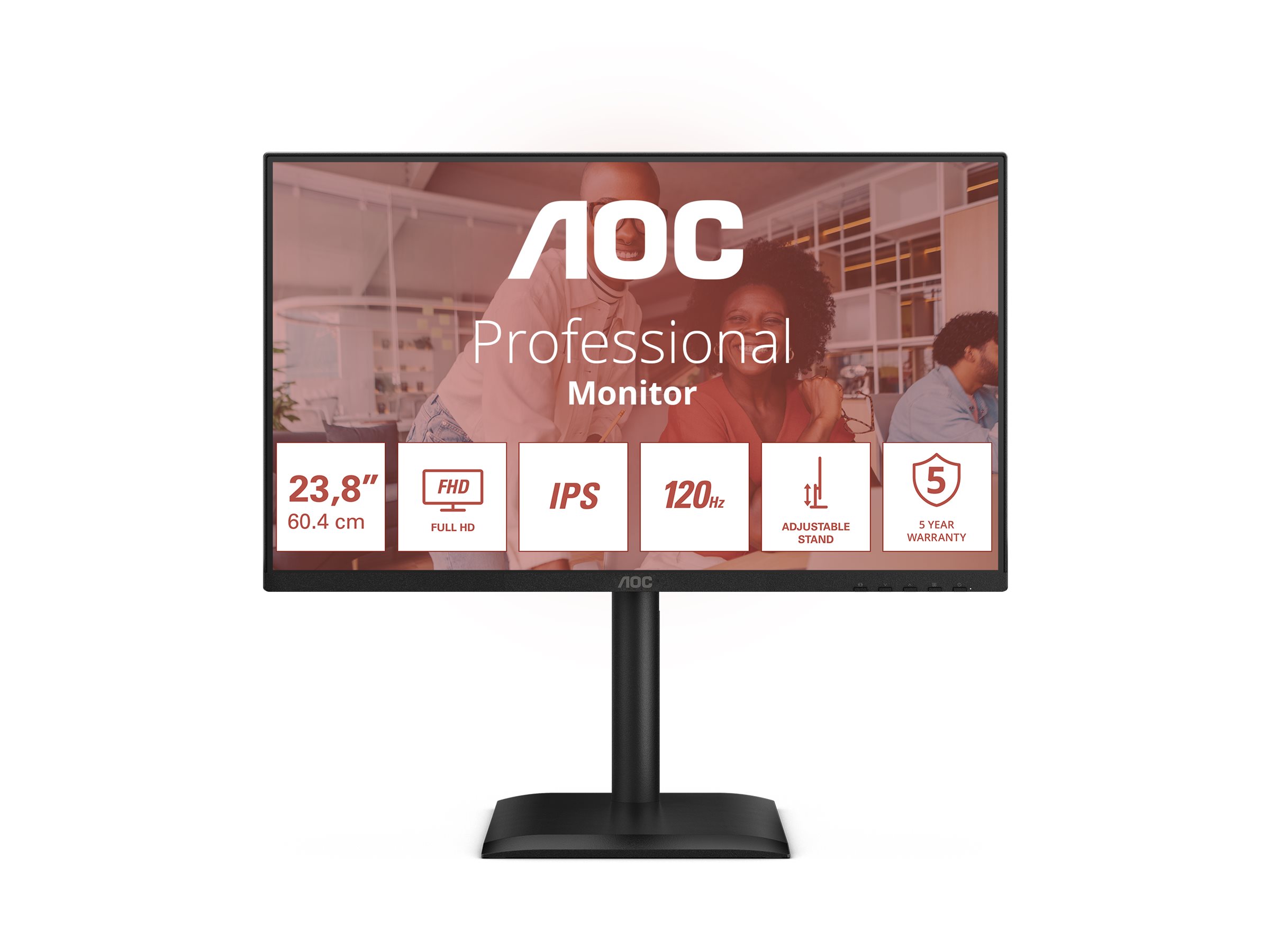 AOC 24E4U LED-Monitor 61 cm (24") 1920 x 1080 Full HD (1080p) @ 120 Hz IPS 4 ms AOC 24E4U LED-Monitor 61 cm (24") 1920 x 1080 Full HD (1080p) @ 120 Hz IPS 4 ms