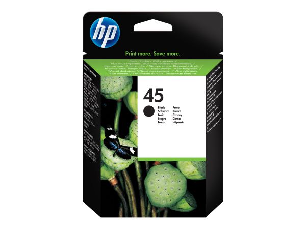 HP Tintenpatrone Nr. 45 schwarz 42ml für Deskjet Officejet Pro