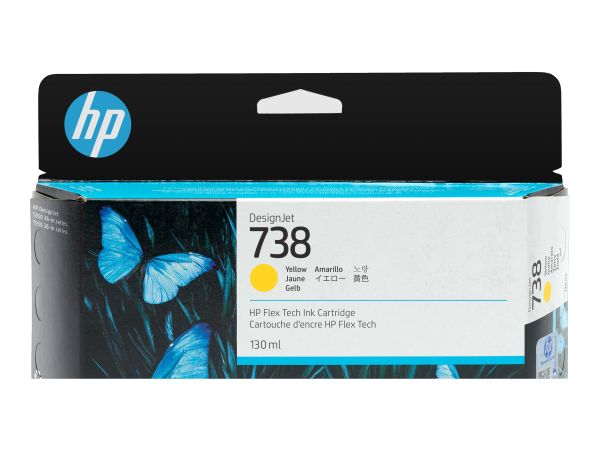 HP 738 - 130 ml - Gelb - original - DesignJet