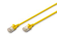 DIGITUS CAT 6A F-FTP Slim Patchkabel, 3m, Gelb