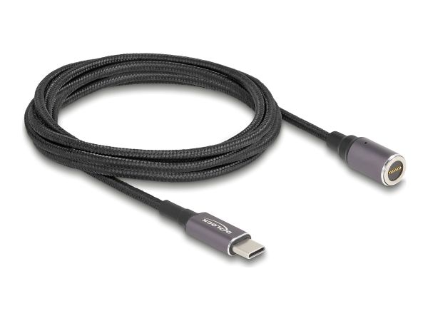 Delock Stromkabel - 24 pin USB-C (M) zu 8-poliger Steckverbinder magnetisch - 20 V - 3 A - 1.8 m - U