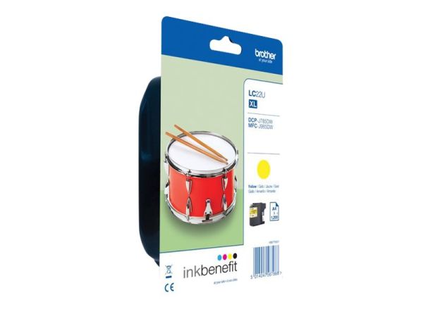 Brother LCLC22UY - XL - Gelb - original - Tintenpatrone