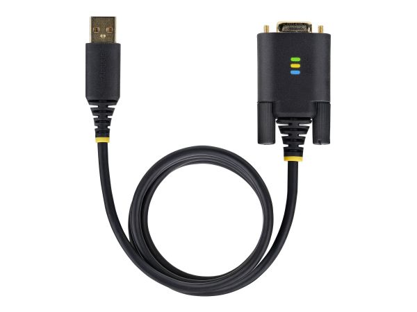 StarTech.com 3ft (1m) USB to Serial Adapter Cable, Interchangeable DB9 Screws/Nuts, COM Retention, U