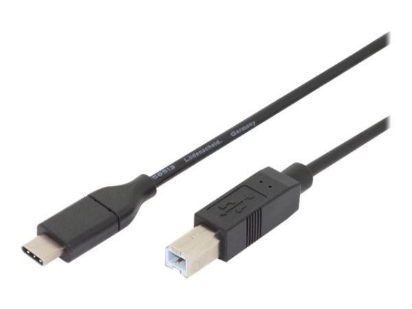 DIGITUS ASSMANN - USB-Kabel - 24 pin USB-C (M) umkehrbar zu USB Typ B (M)