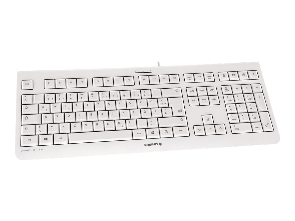 CHERRY KC 1000 - Tastatur - Deutsch - Weiss - USB | Logiway - IT-Partner  für Kirche, Wohlfahrt & Gesundheitswesen