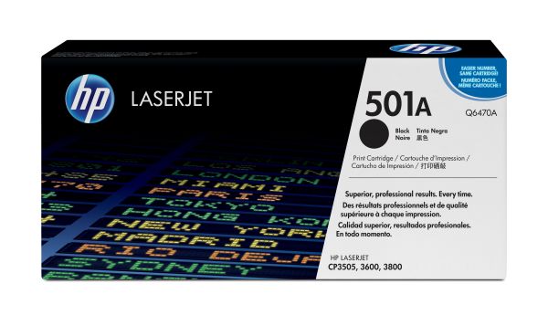 HP Toner Q6470A schwarz für HP Color LaserJet 3600/3800