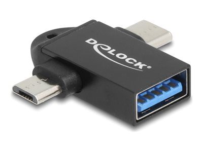 Delock USB-Adapter - USB (W) zu 24 pin USB-C, Micro-USB Typ B (M)