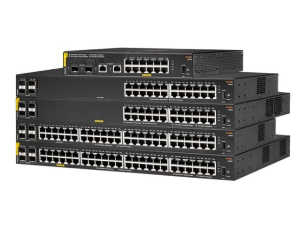 Hewlett Packard Enterprise Aruba 6000 24G Class4PoE 4SFP 370W, Managed, L3, Gigabit Ethernet
