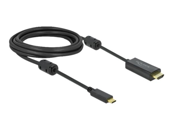 Delock Video- / Audiokabel - 24 pin USB-C männlich zu HDMI männlich