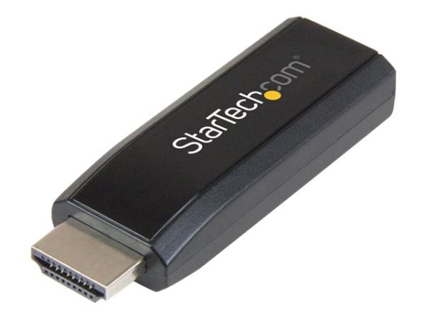 StarTech.com HDMI to VGA Adapter - Aux Audio Output - Compact - 1920x1200 - HDMI to VGA (HD2VGAMICRA