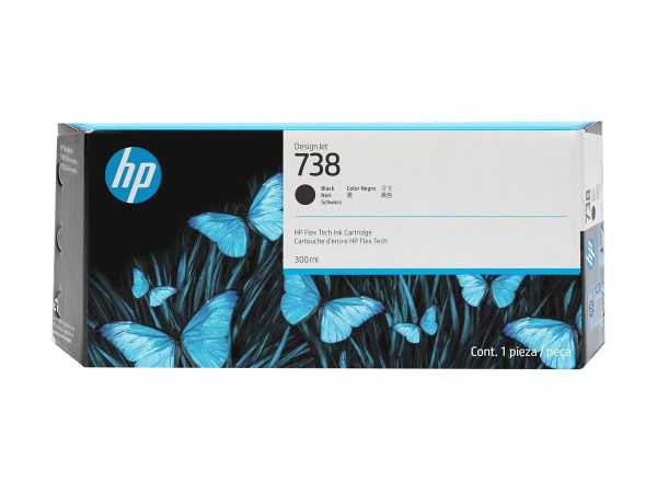 HP 738 - 300 ml - Schwarz - original - DesignJet