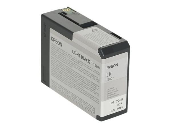 Tintenpatrone T580700 light schwarz für Stylus Pro 3800/3880 80ml
