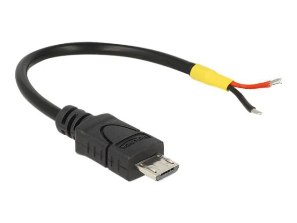 Delock USB 2.0 Micro-B male > 2 x open wires - Stromkabel - Mikro-USB Typ B (nur Strom)