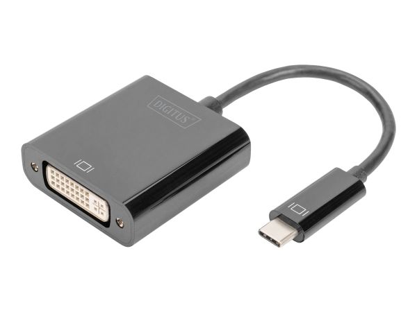 DIGITUS Videoadapter - 24 pin USB-C (M) zu DVI-I (W)