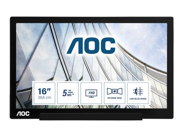 AOC I1601FWUX - LED-Monitor - 40.6 cm (16") (15.6" sichtbar)