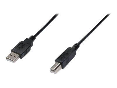 DIGITUS USB 2.0 Anschlusskabel, USB A auf USB B