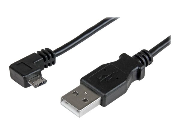 StarTech.com Micro USB Lade/Sync-Kabel - St/St - Micro USB rechtsgewinkelt - 1m - USB auf Micro USB