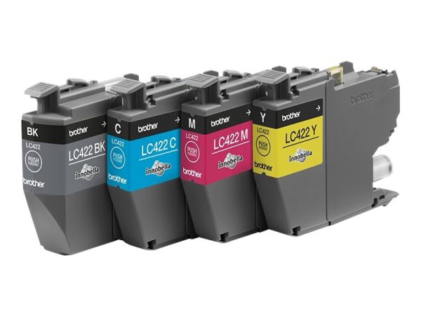 Brother LC422 Multipack - 4er-Pack - Schwarz, Gelb, Cyan, Magenta