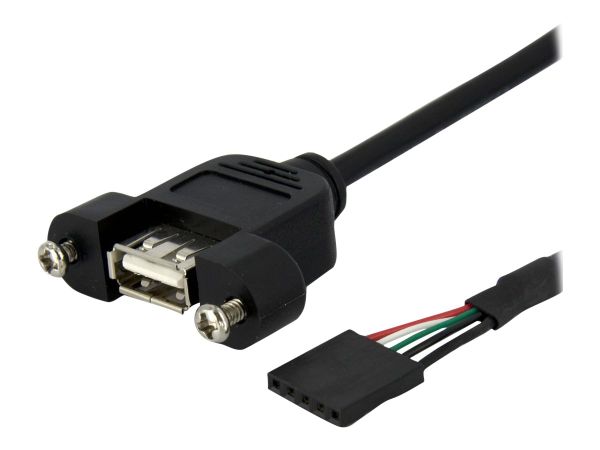 StarTech.com 90cm USB 2.0 Blendenmontage Kabel - USA A auf 5 pin Mainboard Pfostenstecker Buchse - B