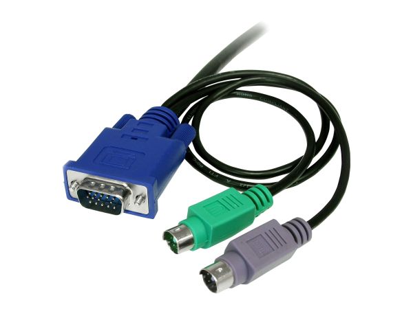 StarTech.com 1,8m 3-in-1 PS/2 VGA KVM Kabel - Kabelsatz für KVM Switch / Umschalter - Tastatur- / Vi