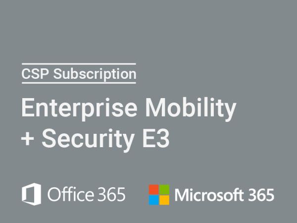 CSP NCE Enterprise Mobility + Security E3 Subscription - 1 User - 1 Jahr