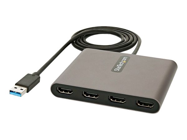 StarTech.com USB 3.0 auf 4x HDMI Adapter - Externe Video- und Grafikkarte - USB Typ-A auf Quad HDMI