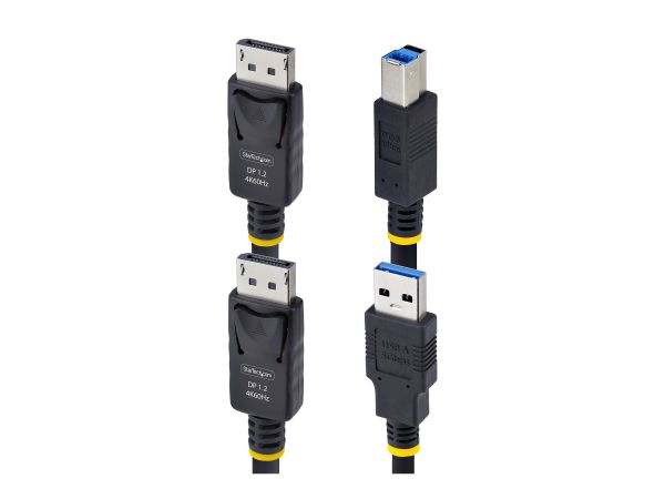 StarTech.com 6ft (1.8m) DisplayPort and USB 5Gbps KVM Cable - Tastatur- / Video- / Maus- (KVM-)