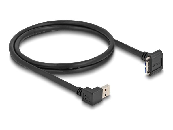 Delock USB-Kabel - USB Typ A (M) nach unten abgewinkelt zu Micro-USB Type B (M)