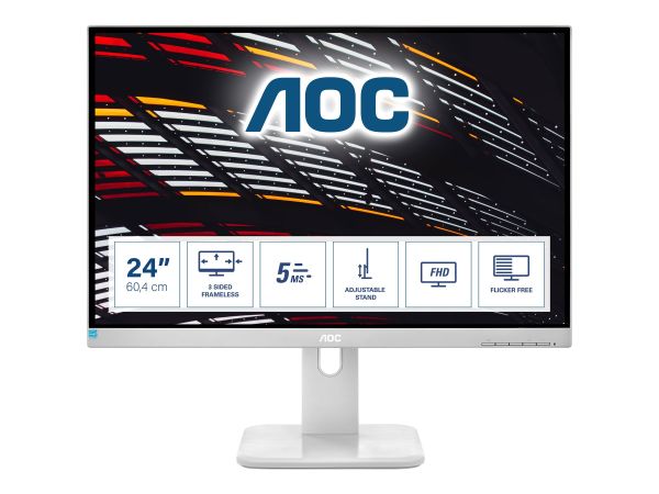 AOC 24P1/GR - LED-Monitor - 60.5 cm (23.8") - 1920 x 1080 Full HD (1080p)