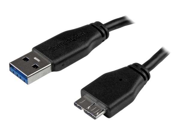 StarTech.com 50cm schlankes SuperSpeed USB 3.0 A auf Micro B Kabel - St/St - USB 3.0 Anschlusskabel