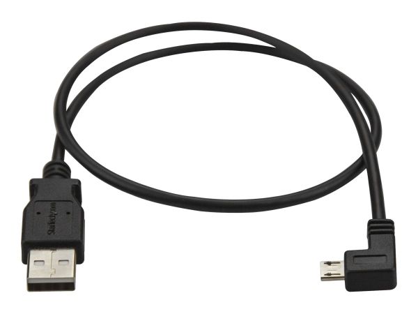 StarTech.com Micro USB Lade- und Sync-Kabel St/St - Links gewinkelt Micro-USB - 0,5m - USB-Kabel - M